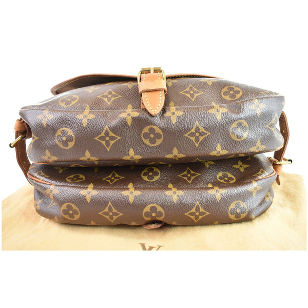 LOUIS VUITTON Saumur 30 Monogram Canvas Shoulder Bag Brown