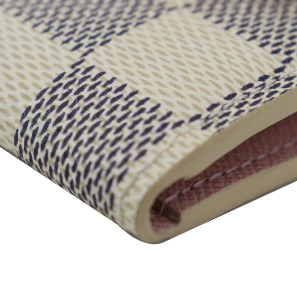 LOUIS VUITTON Sarah Damier Azur Wallet White