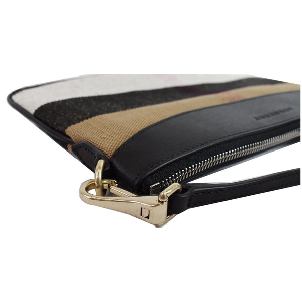 BURBERRY Peyton House Check Canvas Crossbody Bag Black