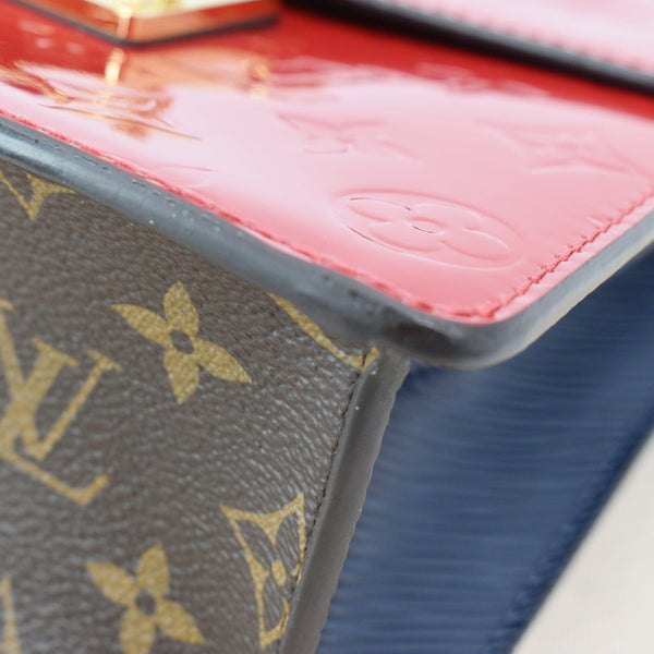 LOUIS VUITTON Spring Street Vernis Leather Crossbody Bag Red