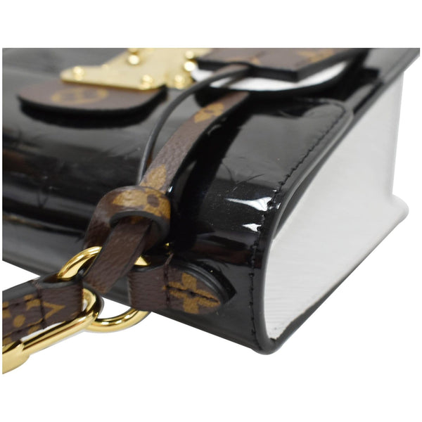 LOUIS VUITTON Spring Street Vernis Leather Crossbody Bag Black