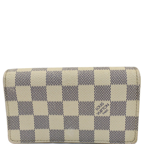 Louis Vuitton Zippy Damier Azur Wallet White for Women