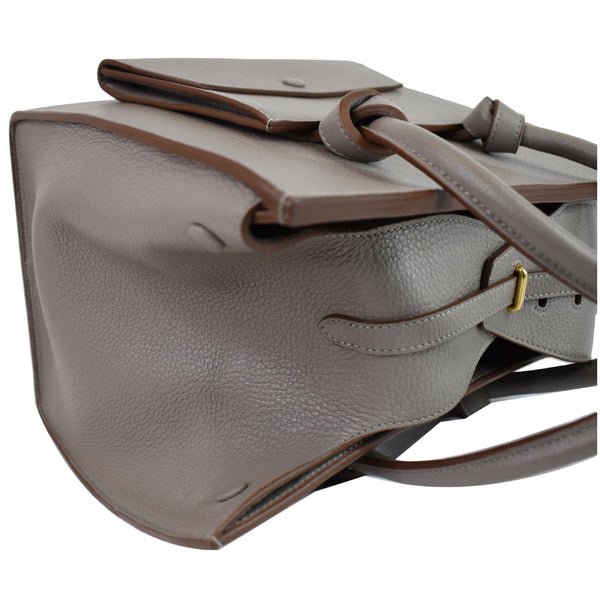 CELINE Tie Knot Mini Leather Tote Bag Grey