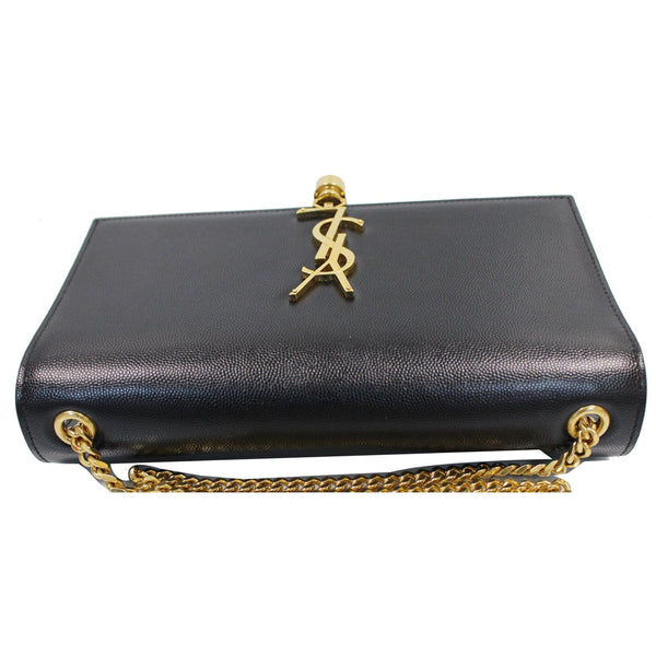 YVES SAINT LAURENT Kate Medium Grain De Poudre Crossbody Bag Black