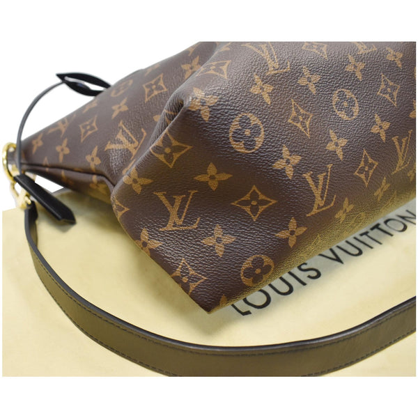 LOUIS VUITTON Flower Zipped MM Monogram Canvas Tote Bag Noir