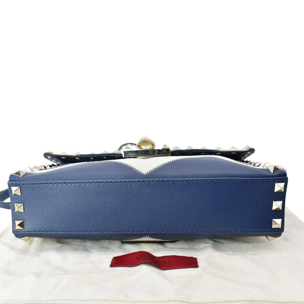 Valentino Garavani Rockstud Chevron Print Leather Bag