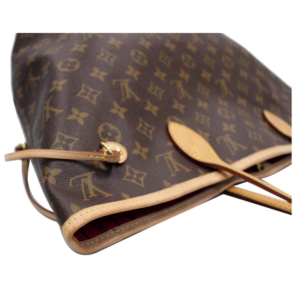 LOUIS VUITTON Neverfull MM Monogram Canvas Tote Shoulder Bag Brown