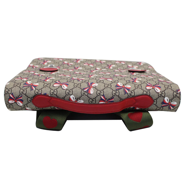 Gucci GG Supreme Backpack 2way Shoulder Tote Bag top close view