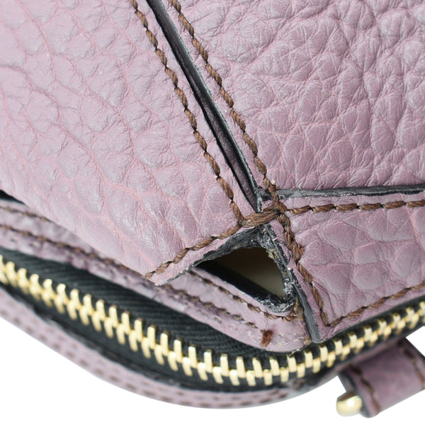 BURBERRY Gladstone Leather Satchel Bag Dusky Mauve