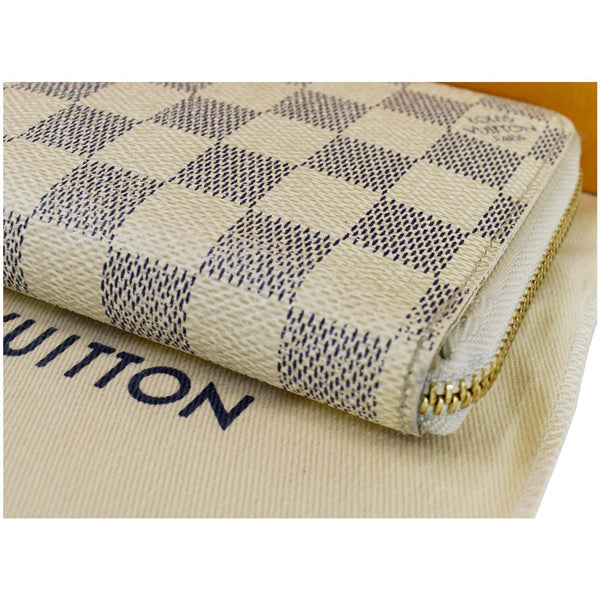 Louis Vuitton Damier Azur Zippy Organizer Wallet White - top back