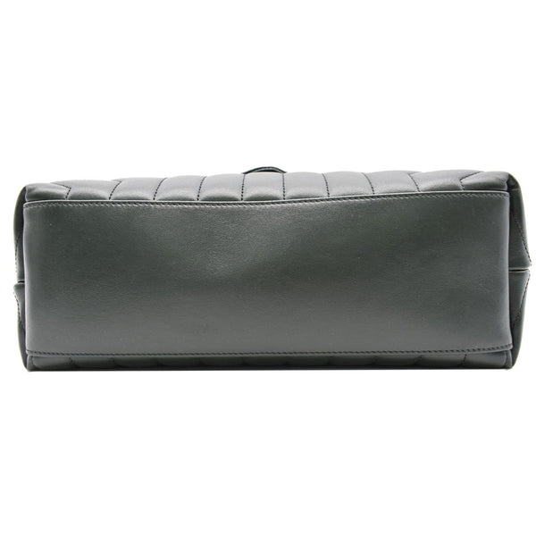 YVES SAINT LAURENT Loulou Medium Matelasse Leather Chain Shoulder Bag Green