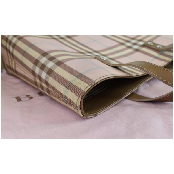 BURBERRY London Nova Check Tote Bag Pale Pink