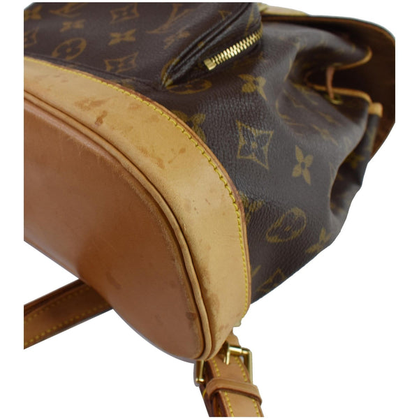 LOUIS VUITTON Montsouris MM Monogram Canvas Backpack Bag Brown