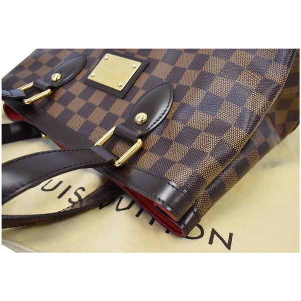 Louis Vuitton Hampstead PM Damier Ebene Shoulder Bag - corner side view