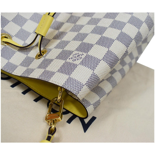 LOUIS VUITTON Neonoe MM Damier Azur Shoulder Bag Pineapple