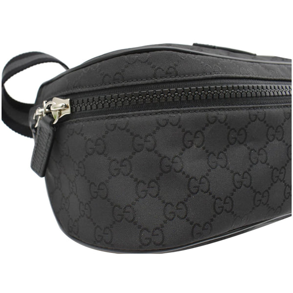 GUCCI GG Monogram Nylon Canvas Fanny Pack Belt Bag Black 449182