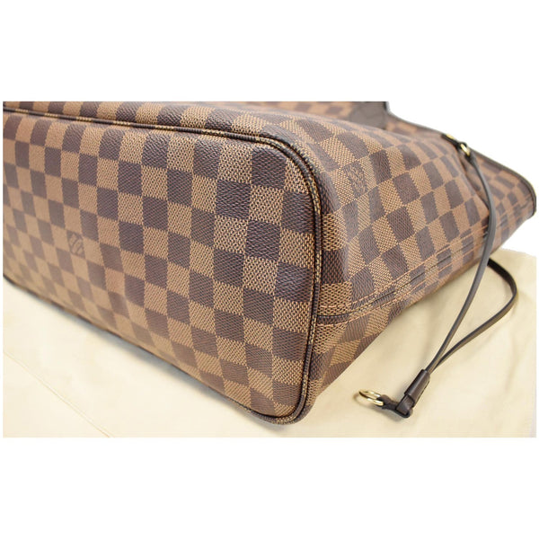 LOUIS VUITTON Neverfull MM Damier Ebene Shoulder Bag Brown