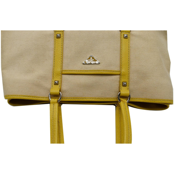 Fendi Fabric Canvas Leather Tote Bag - Dallas Handbags