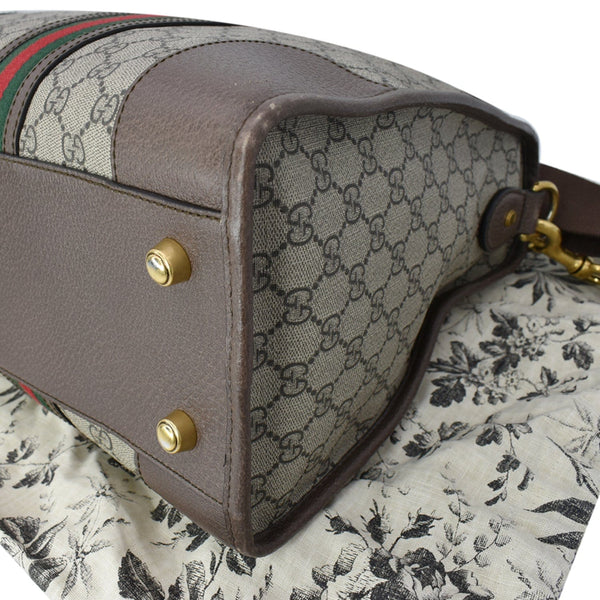 Gucci Neo Vintage Supreme Monogram Web Duffel Travel Bag