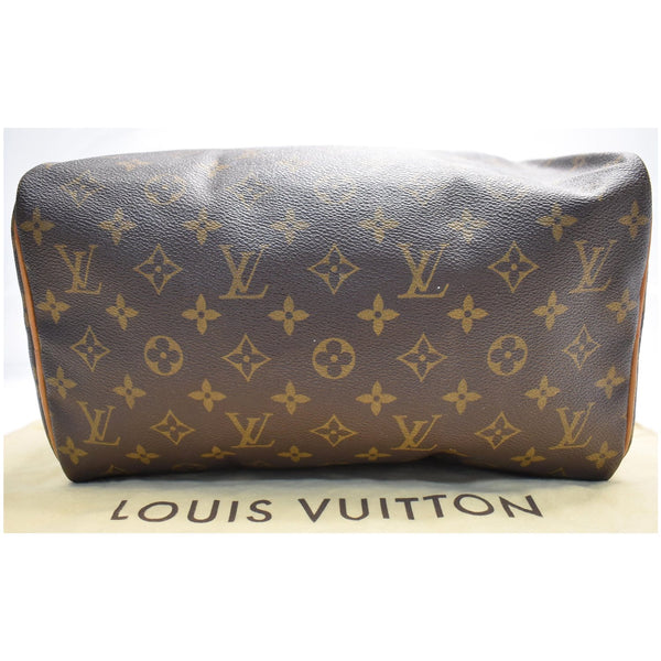 LOUIS VUITTON Speedy 30 Monogram Canvas Satchel Bag Brown