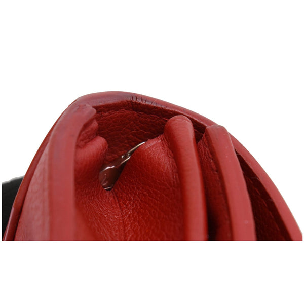 Louis Vuitton Lockme II Calfskin Leather Wallet seams