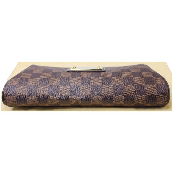 Louis Vuitton Pochette Eva Damier Ebene Clutch bottom view