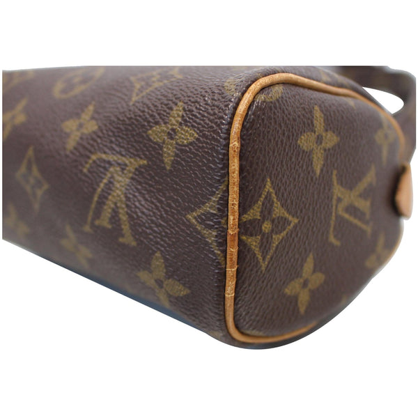 corner look lv Mini Speedy Monogram Canvas Shoulder Bag