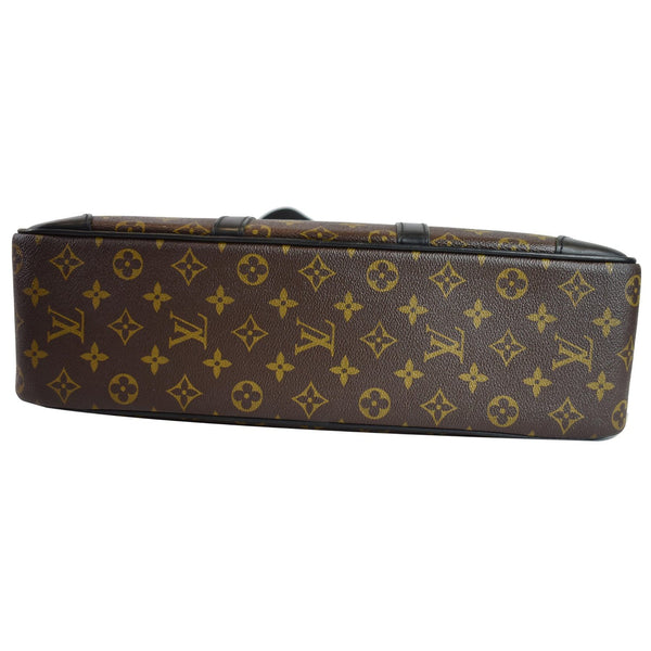 LOUIS VUITTON Porte Documents Voyage PM Monogram Canvas Briefcase Bag Brown