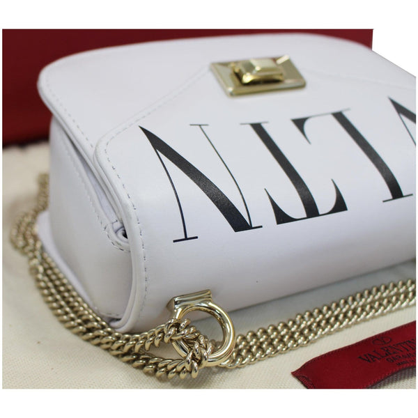 Valentino Garavani VLTN Leather Crossbody Bag chian