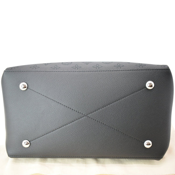 LOUIS VUITTON Beaubourg Mahina Leather Hobo Shoulder Bag Black