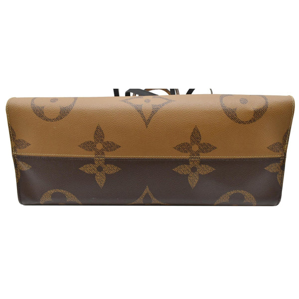 LOUIS VUITTON Onthego GM Giant Monogram Canvas Tote Shoulder Bag Brown