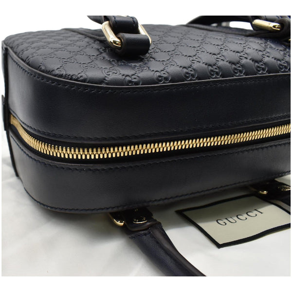 GUCCI Microguccissima Small Leather Crossbody Bag Blue 510289