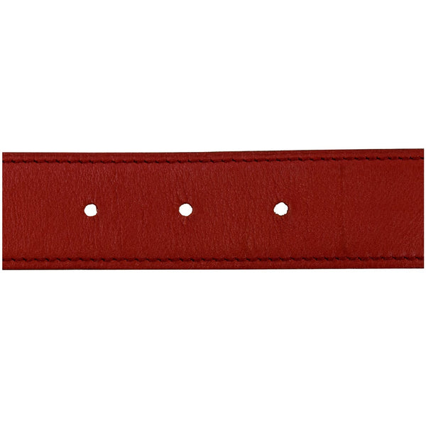 HERMES Constance H Buckle Reversible Belt Red