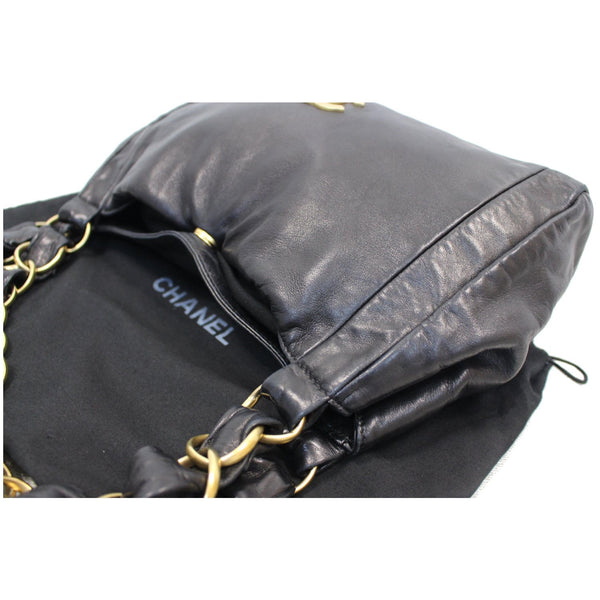 CHANEL CC Classic Small Lambskin Shoulder Bag Black