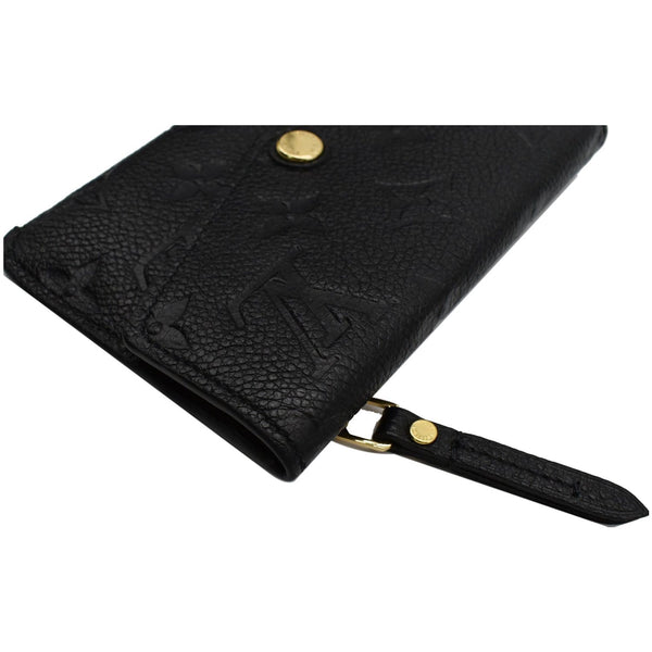LOUIS VUITTON Key Pouch Empreinte Leather Wallet Noir