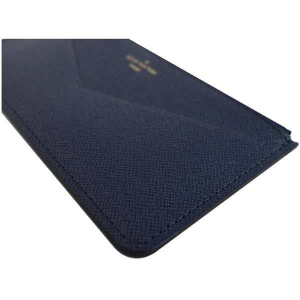 LOUIS VUITTON Leather Zippy Jeanne Insert Wallet Blue