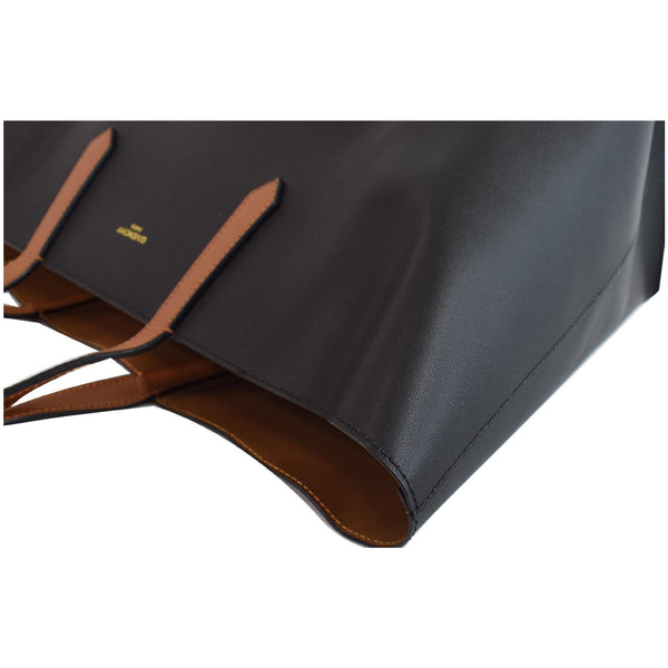 GIVENCHY Medium GV Calf Leather Shopper Tote Bag Black