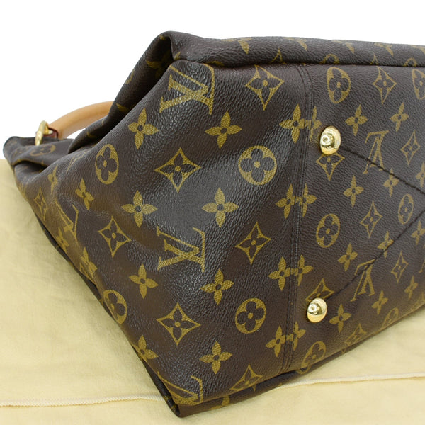 LOUIS VUITTON Artsy MM Monogram Canvas Hobo Bag Brown