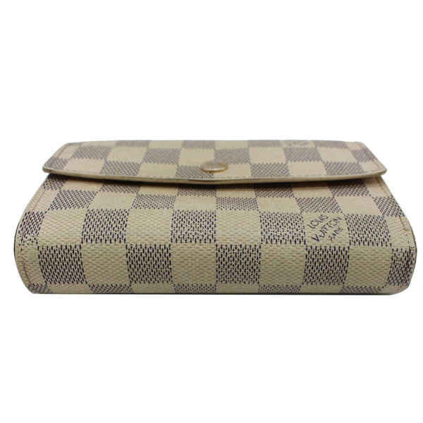 LOUIS VUITTON Alexandra Damier Azur Wallet White