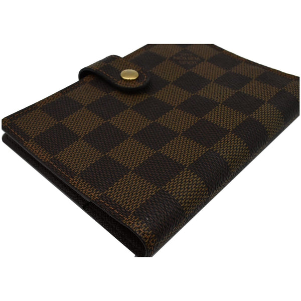 LOUIS VUITTON Agenda PM Damier Ebene Planner Cover Brown