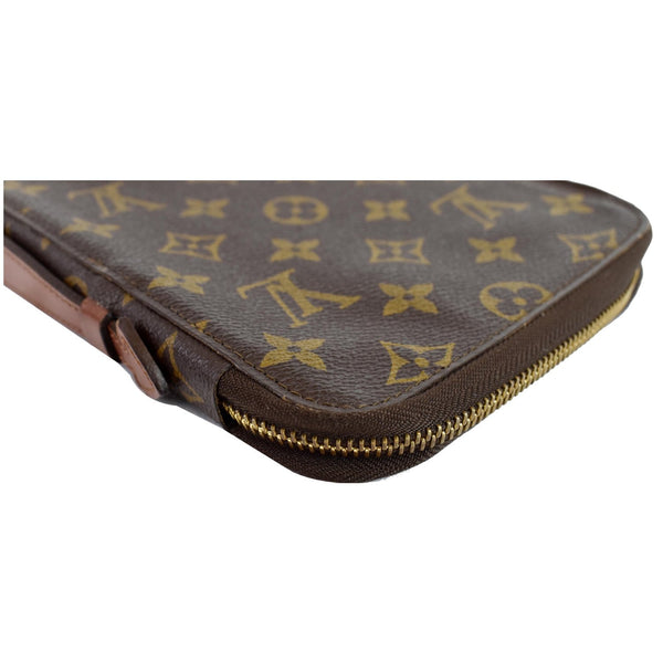 LOUIS VUITTON Monogram Escovedo Travel Case Long Wallet Brown