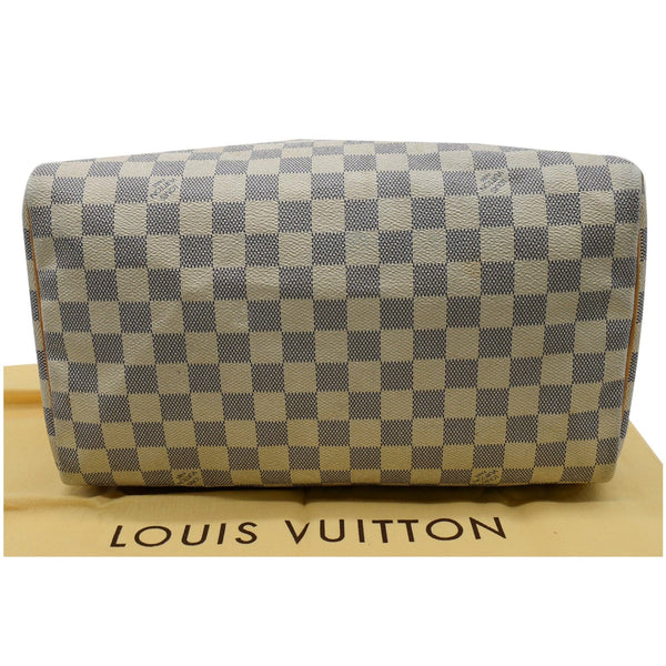 LOUIS VUITTON Speedy 30 Damier Azur Satchel Bag White