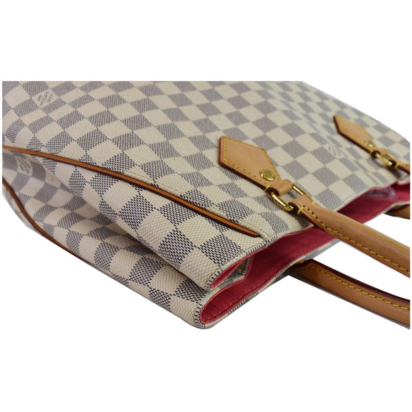 LOUIS VUITTON Calvi Damier Azur Shoulder Bag White