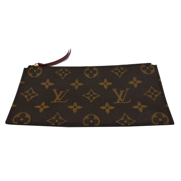 LOUIS VUITTON Felicie Zippered Monogram Canvas Insert Pouch Brown