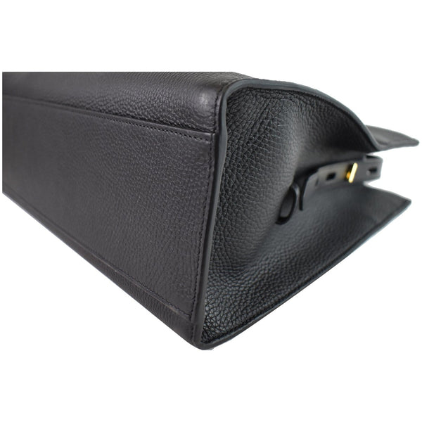 TOM FORD T Twist Small Leather Top Handle Bag Black