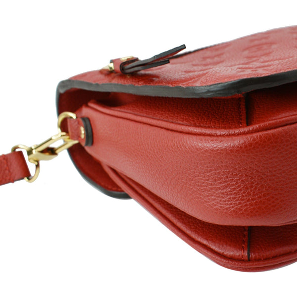 LOUIS VUITTON Metis Pochette Empreinte Leather Crossbody Bag Red