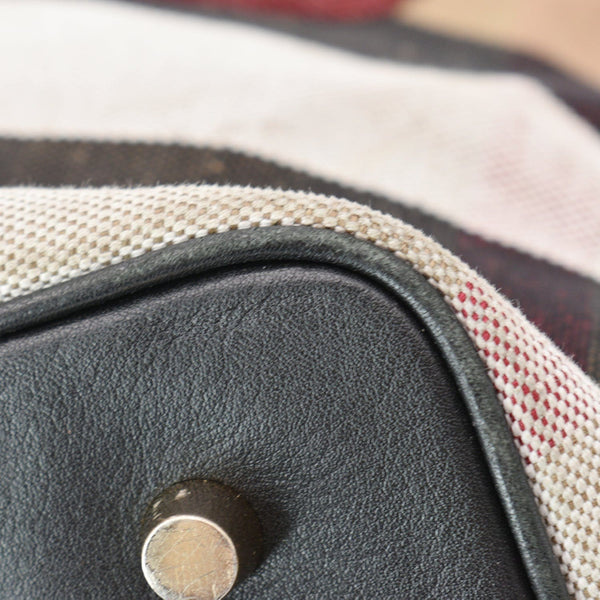 Burberry Ashby Medium Heart Check Canvas Shoulder Bag Multicolor