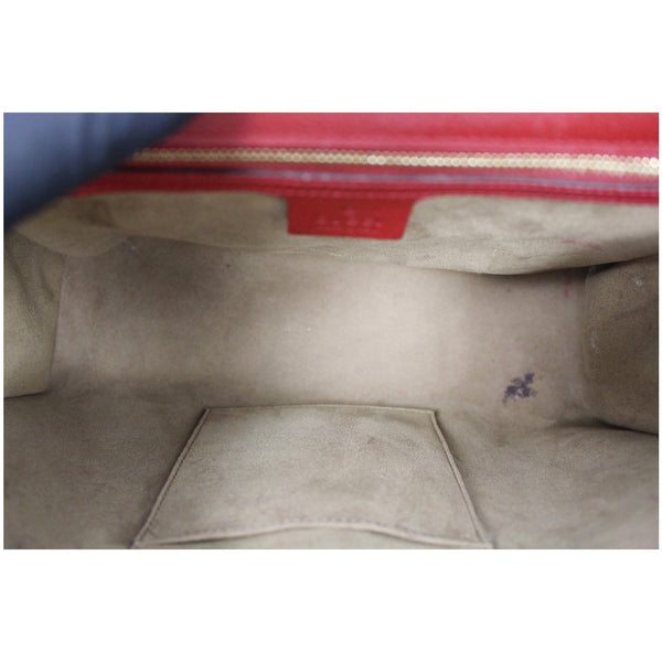 Gucci Tian Padlock GG Supreme Leather Stuff Bag