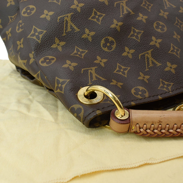 LOUIS VUITTON Artsy MM Monogram Canvas Hobo Bag Brown