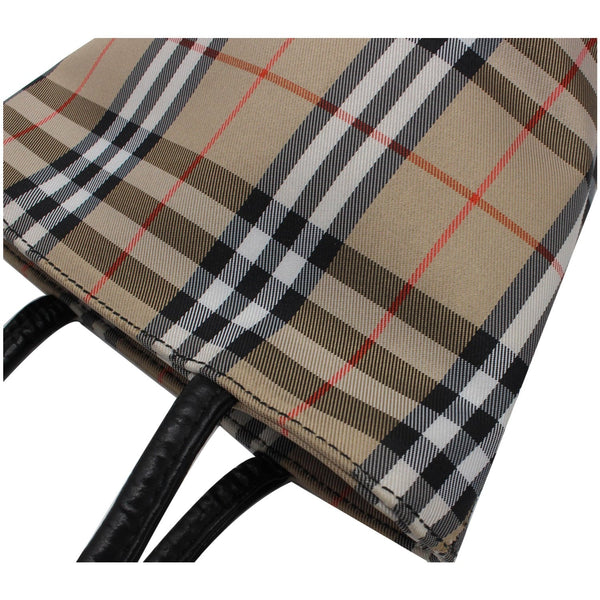 Burberry Mini Nova Check Canvas Tote Bag - side preview